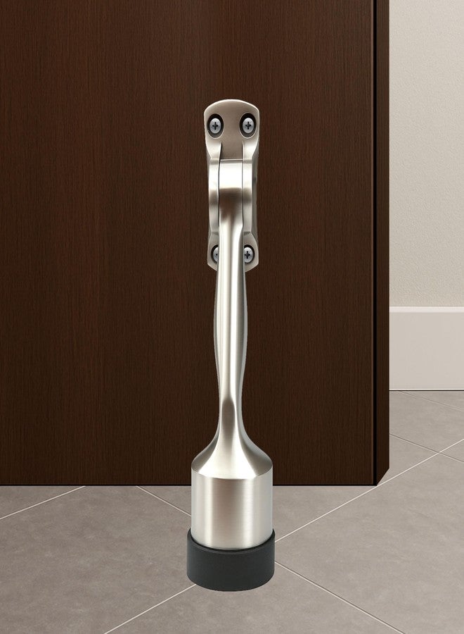 Xpert Door Stopper (Pack of 1) Silver Finish (6 Inches) - Door Stopper for Main Door & Gate Stopper - ADS-85 (SS) 6" - Image 1